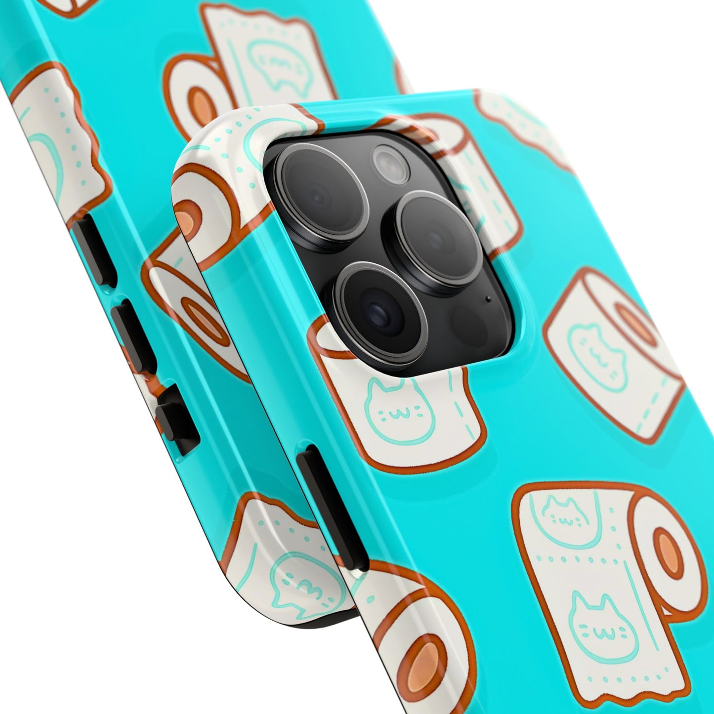 Funda resistente para teléfono con estampado de papel higiénico kawaii | Estética