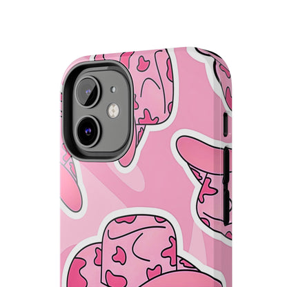 Pink Cowboy Hat Preppy Tough Phone Case | Aesthetic