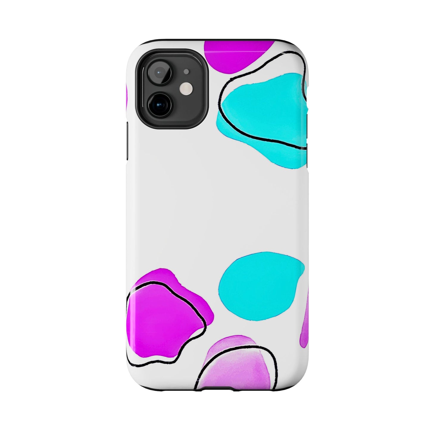Abstract Shapes Preppy Pastel Style (Version 2) Tough Phone Case | Aesthetic