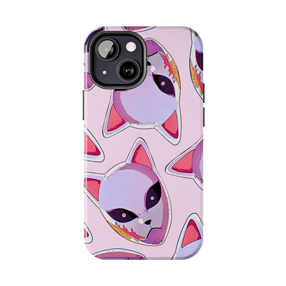Sabito Fox Mask Pattern Tough Phone Case | Anime - Demon Slayer
