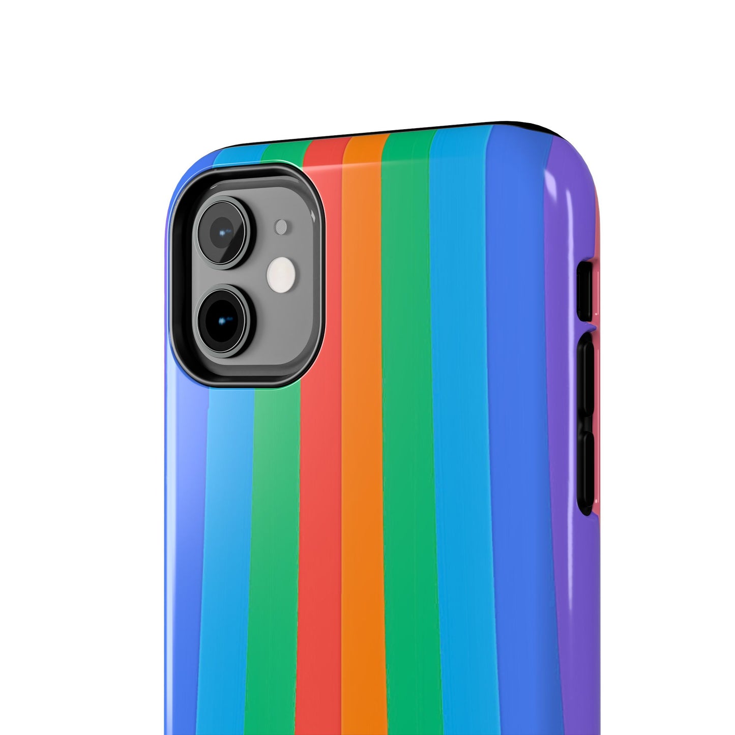 Funda resistente para teléfono con líneas de arcoíris hippies | Estética