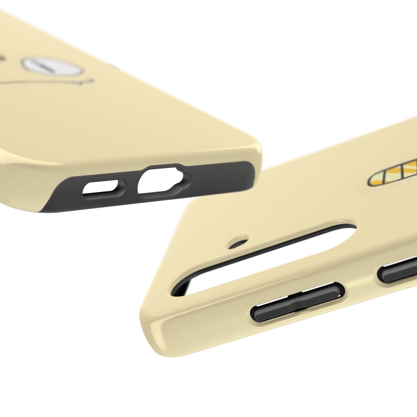 Cat Minimal Gold Coin Face Tough Phone Case | Anime