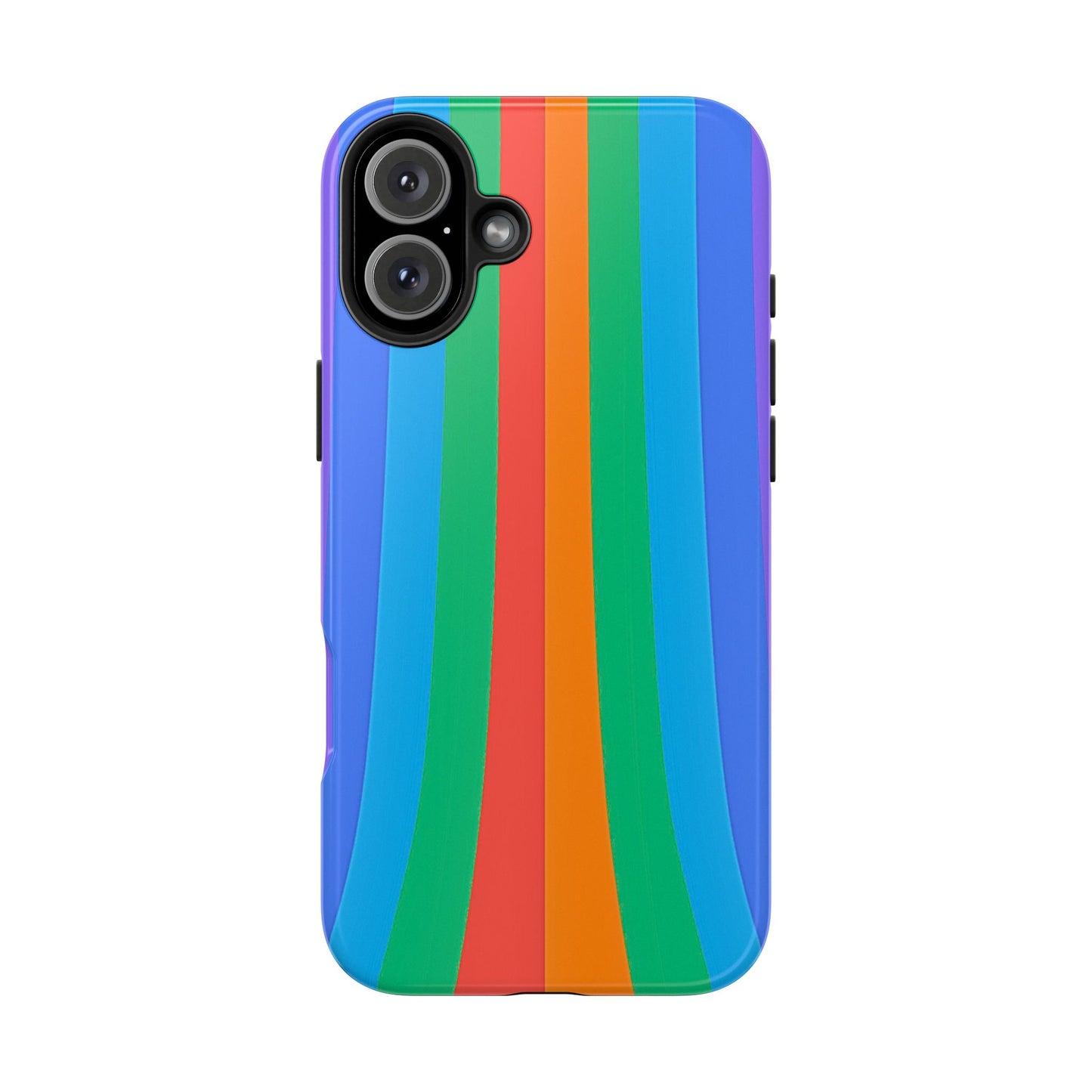 Funda resistente para teléfono con líneas de arcoíris hippies | Estética