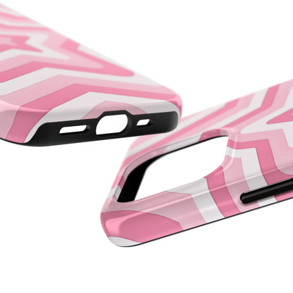 Pink Preppy Star Pattern Style Tough Phone Case | Aesthetic