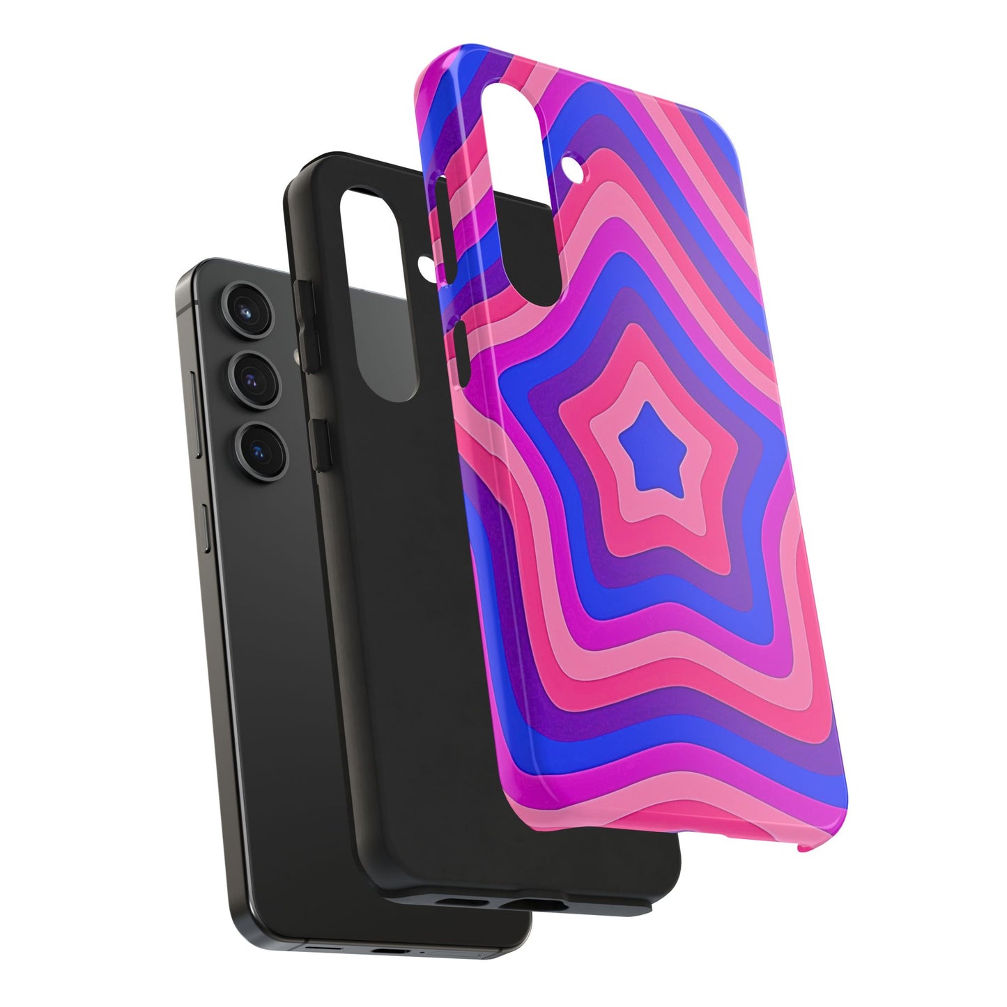 Funda resistente para teléfono con diseño de estrella retro | Estética
