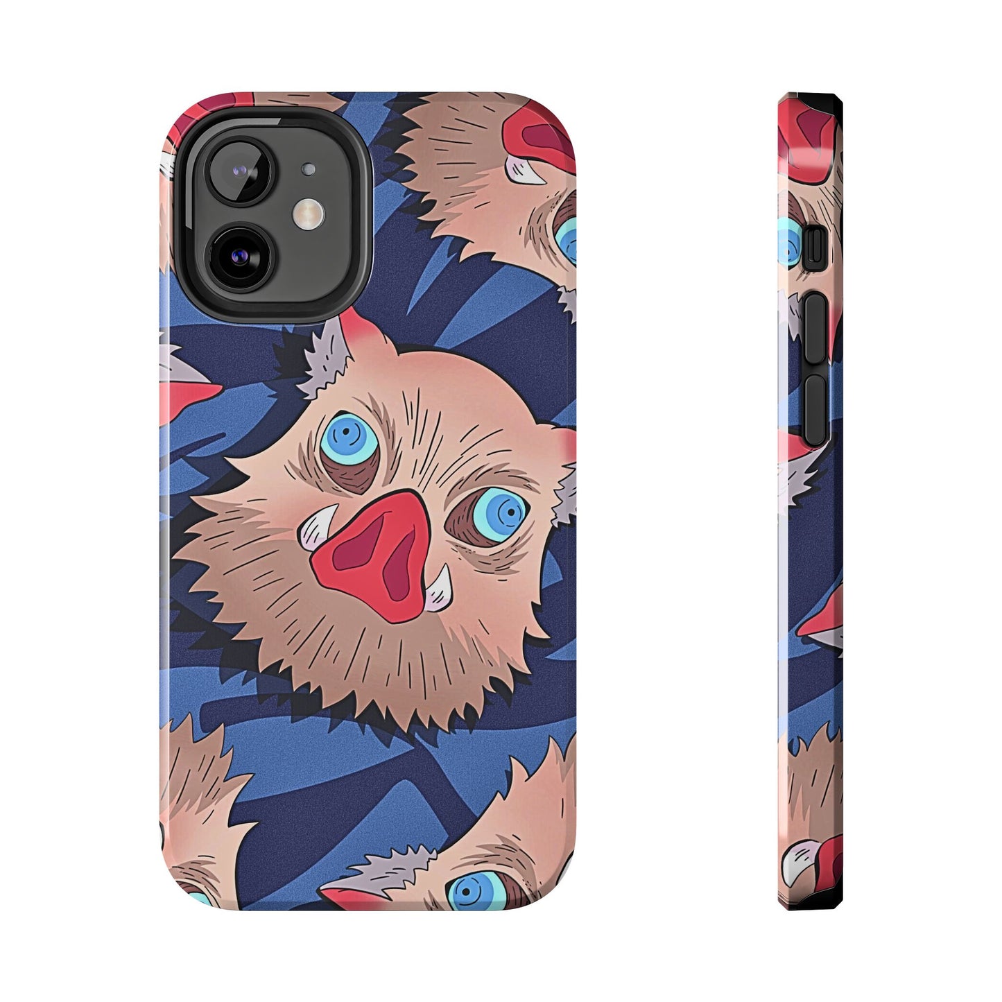 Inosuke Hashibira Head Pattern Tough Phone Case | Anime - Demon Slayer