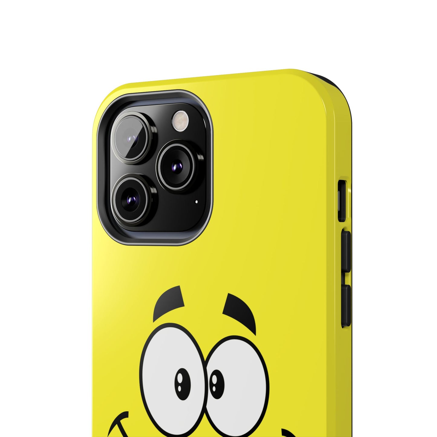 Smiley Happy Face Yellow Minimalist Cartoon Tough Phone Case | Funny