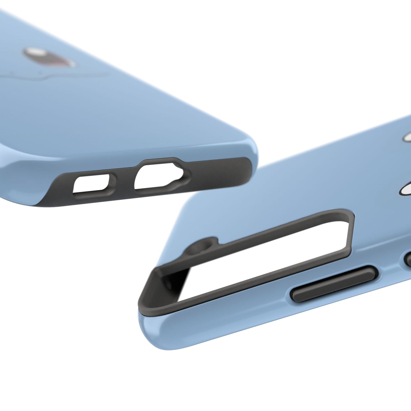 Blue Turtle Simple Blue Smile Tough Phone Case | Anime