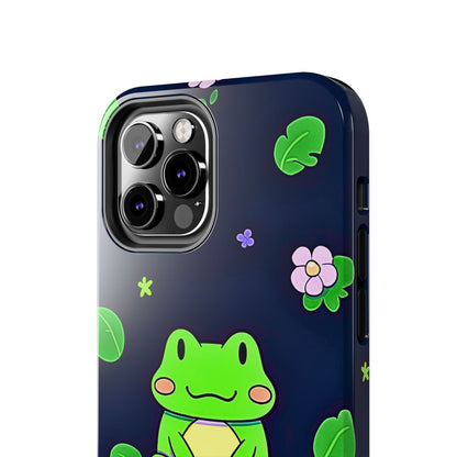 Adorable Froggy Black Tough Phone Case | Animals