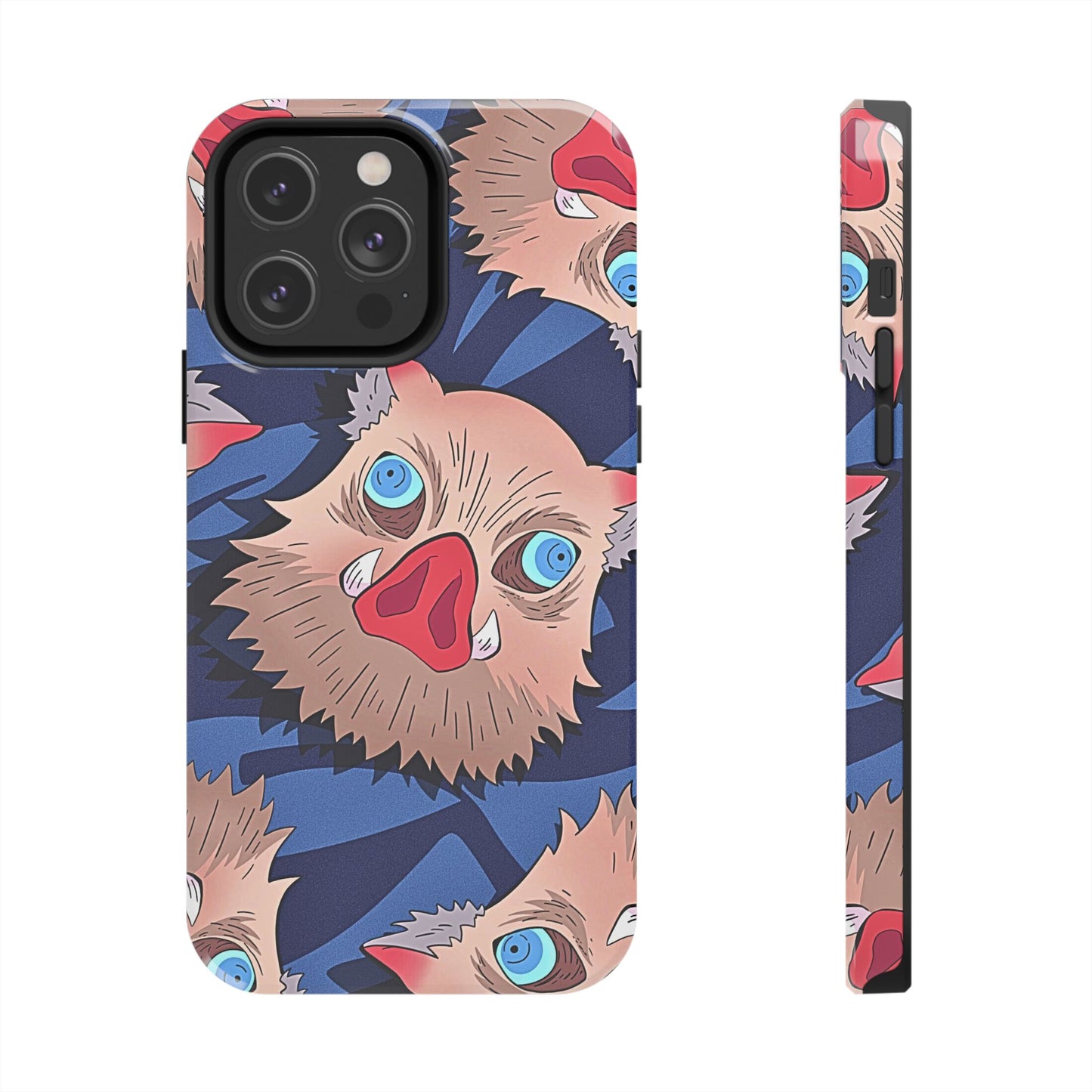 Inosuke Hashibira Head Pattern Tough Phone Case | Anime - Demon Slayer