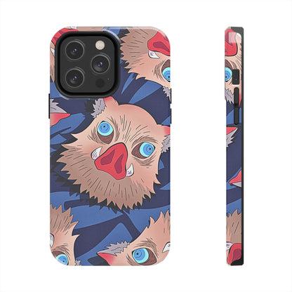 Inosuke Hashibira Head Pattern Tough Phone Case | Anime - Demon Slayer