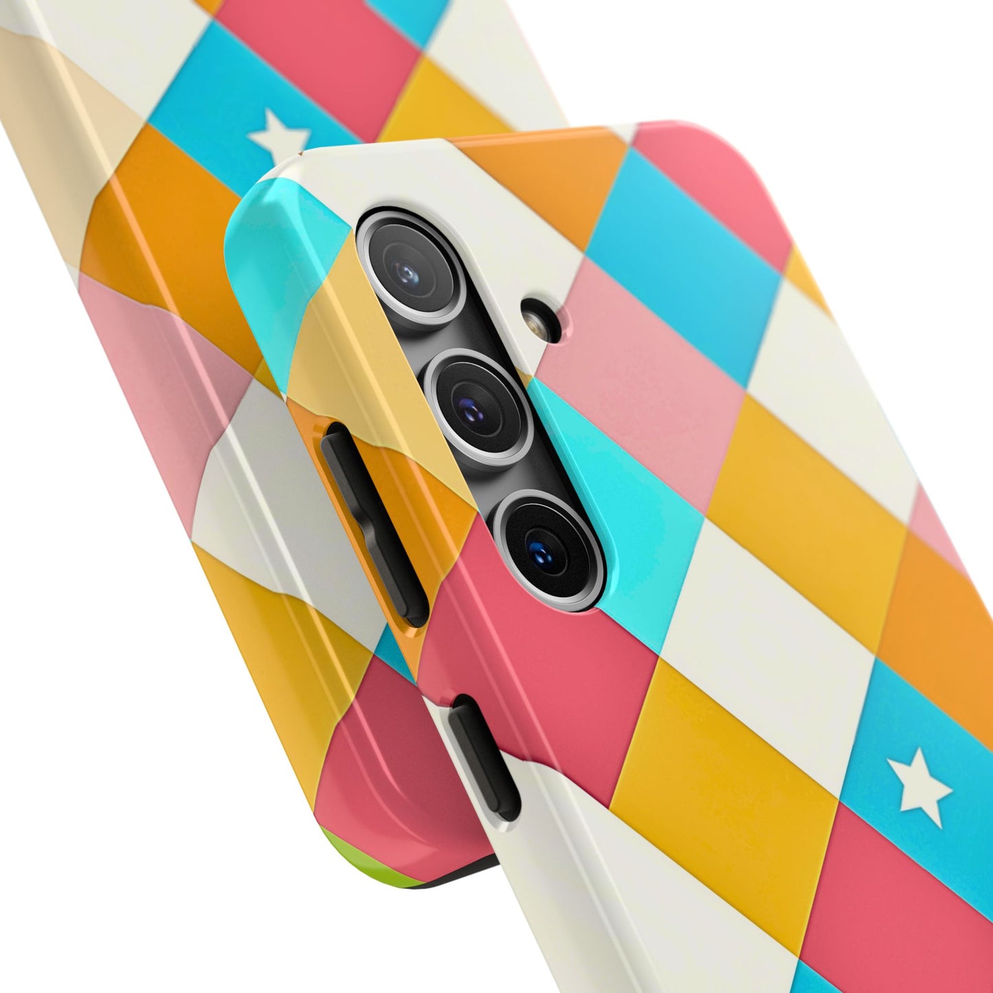 Vibrant Preppy Checkered Tough Phone Case | Aesthetic