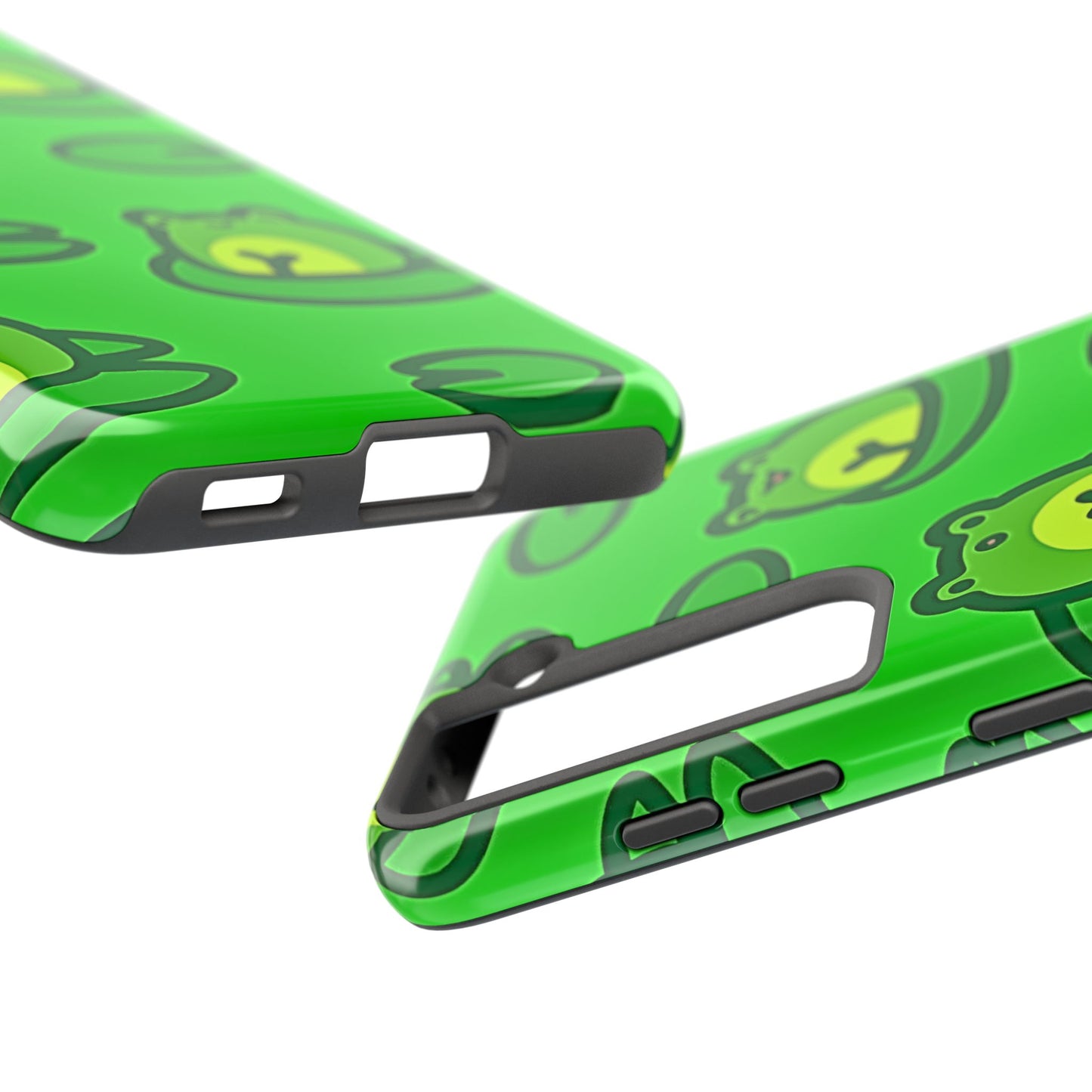 Cute Green Frogs Pattern Tough Phone Case | Animals