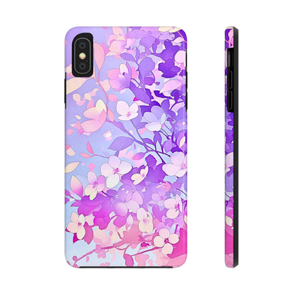 Funda resistente para teléfono con delicados estampados florales en tonos pastel | Estética