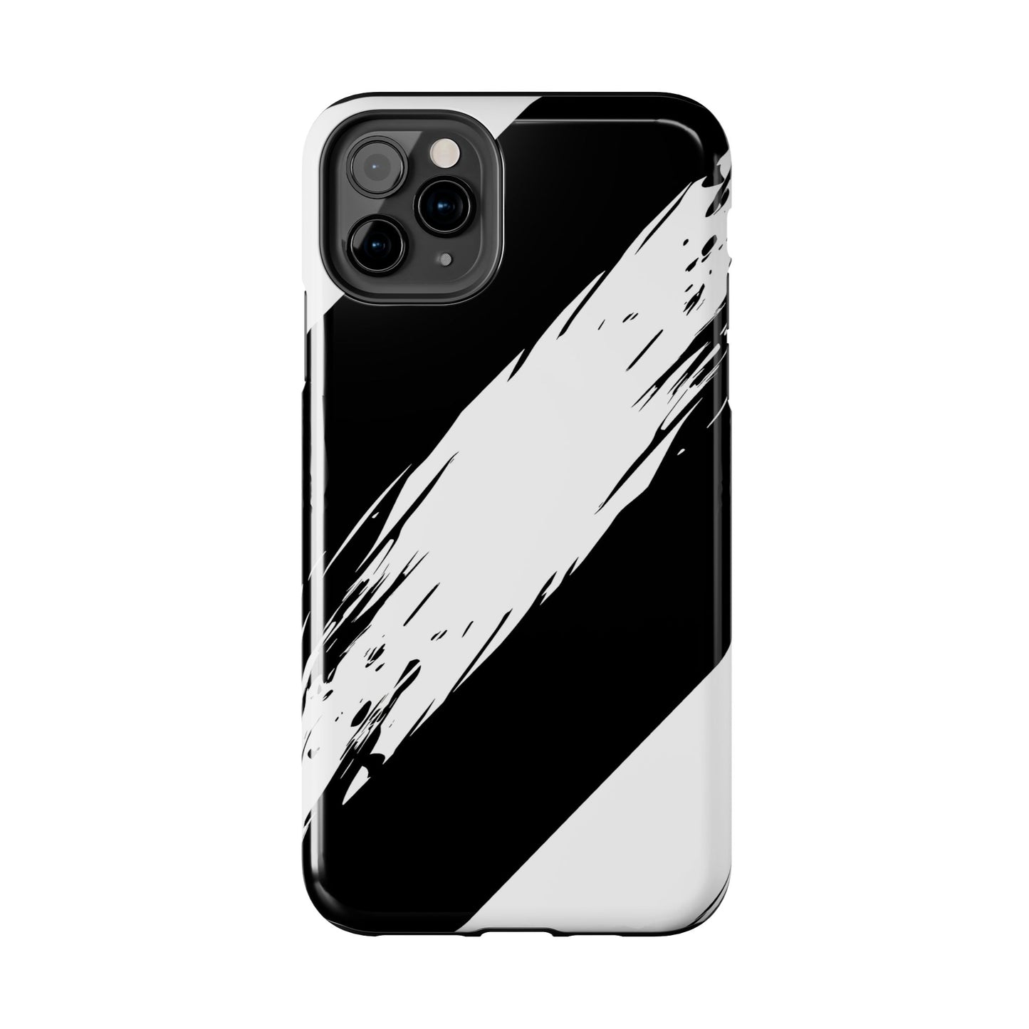 Funda/cubierta resistente para teléfono con rayas diagonales en blanco roto | Estética