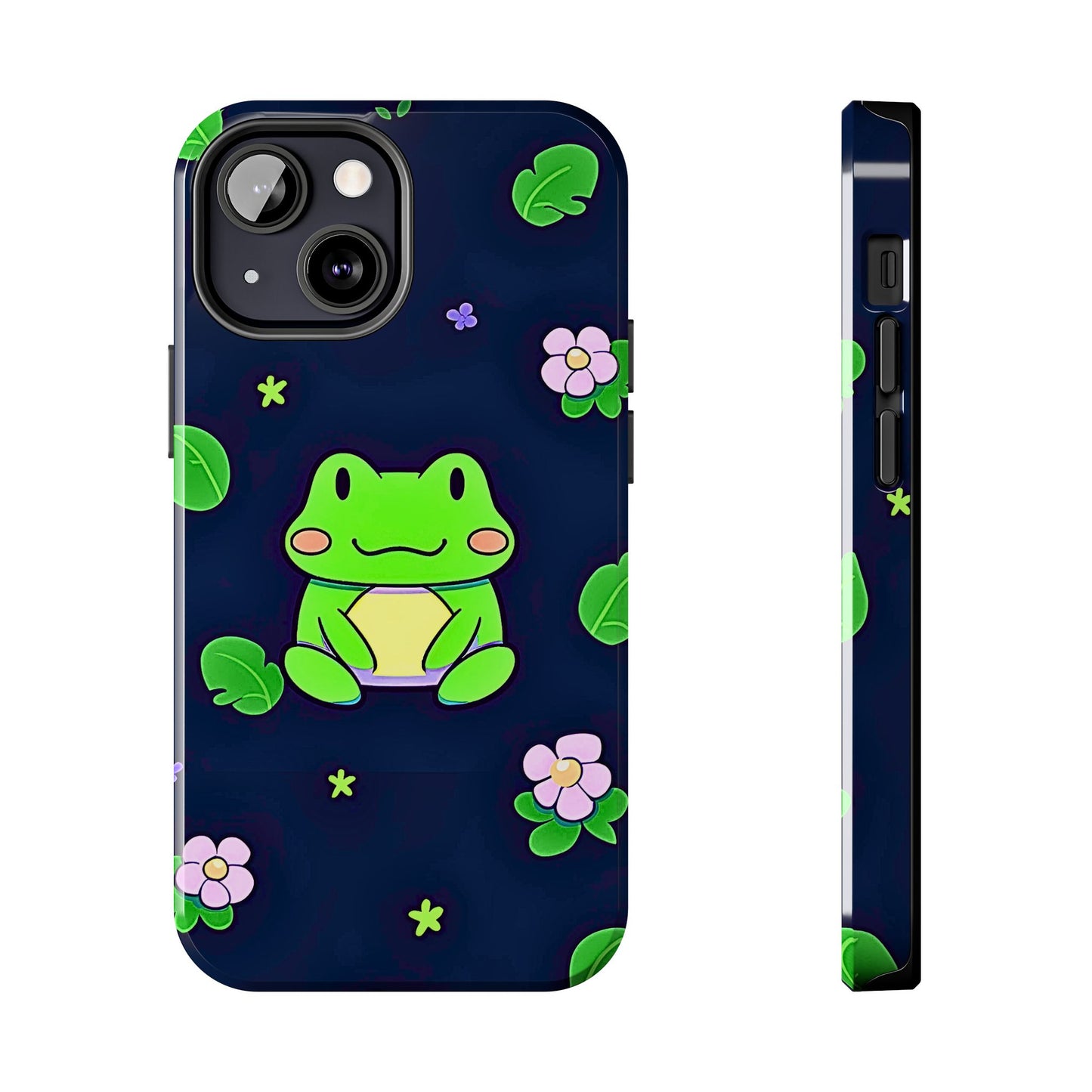 Adorable Froggy Black Tough Phone Case | Animals