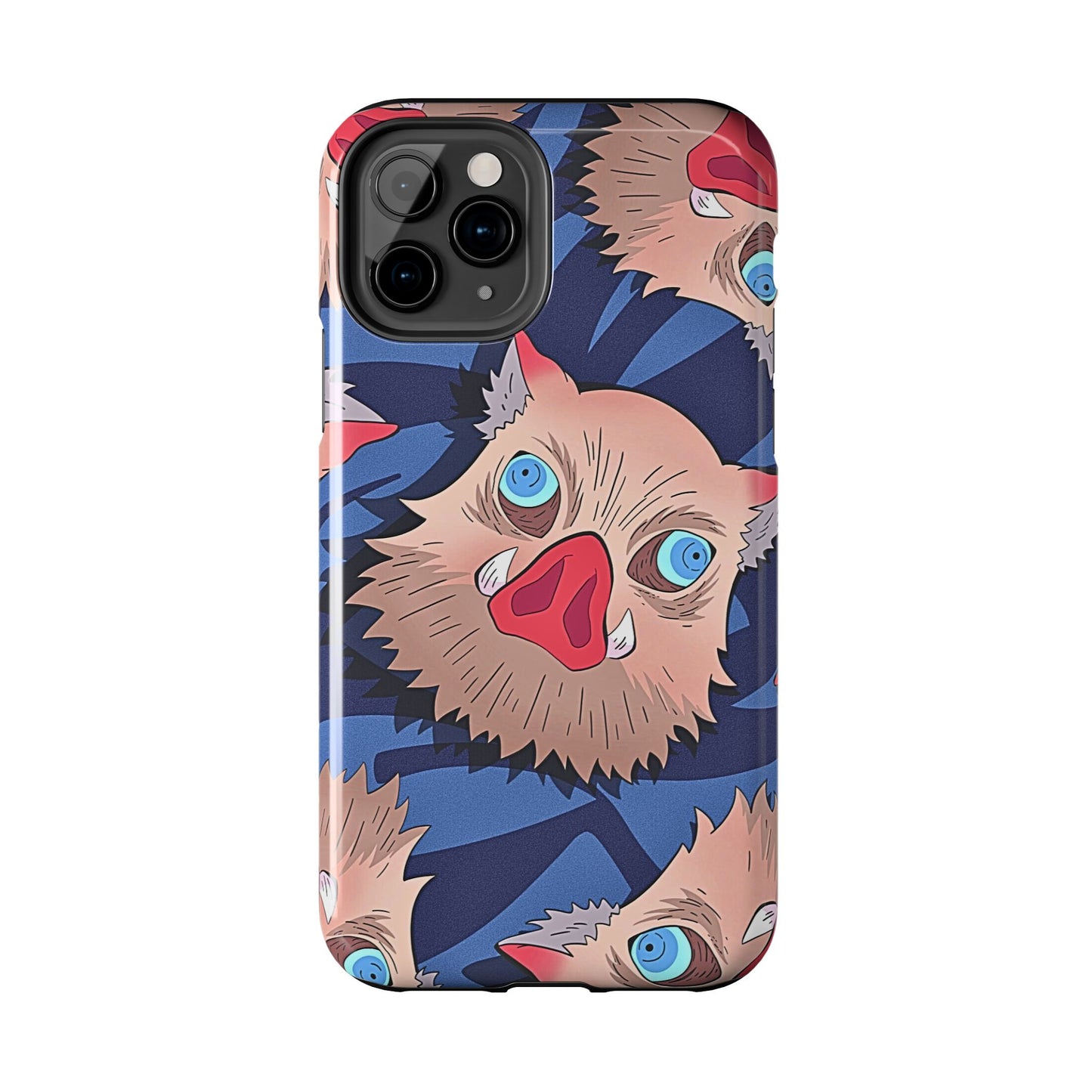 Inosuke Hashibira Head Pattern Tough Phone Case | Anime - Demon Slayer