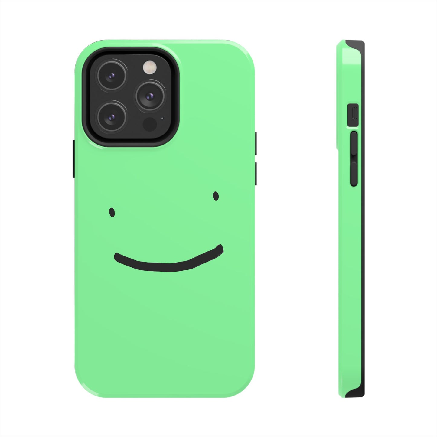 Simple Smile Green Face Tough Phone Case | Other