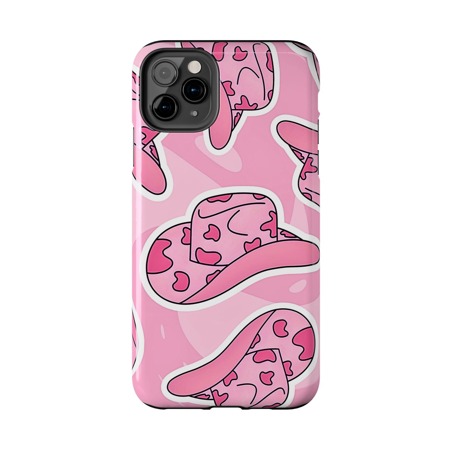 Pink Cowboy Hat Preppy Tough Phone Case | Aesthetic
