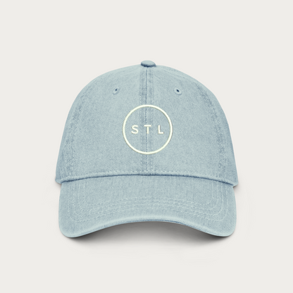 City Circle Denim Dad Cap