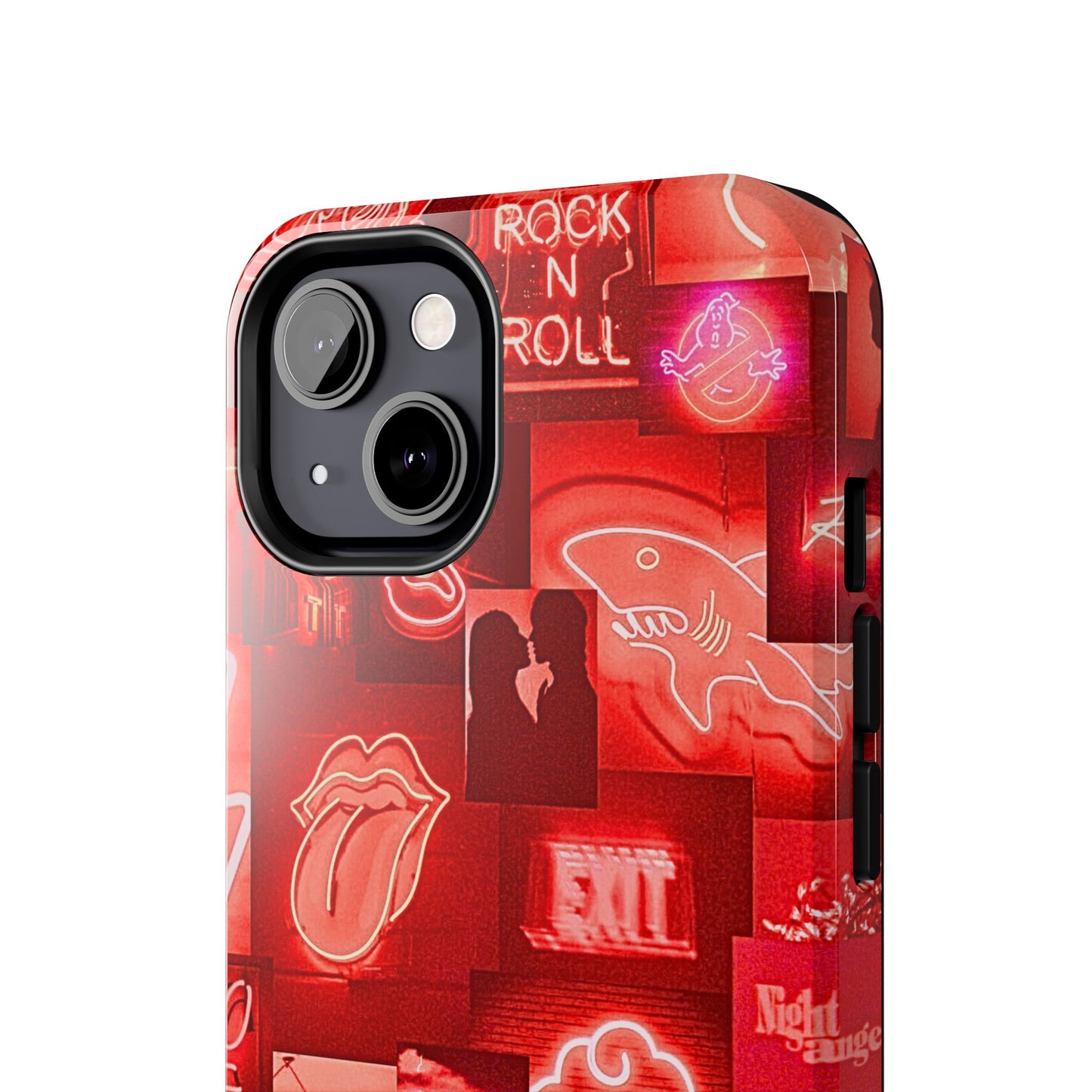 Funda resistente para teléfono con diseño de neón rojo | Estética