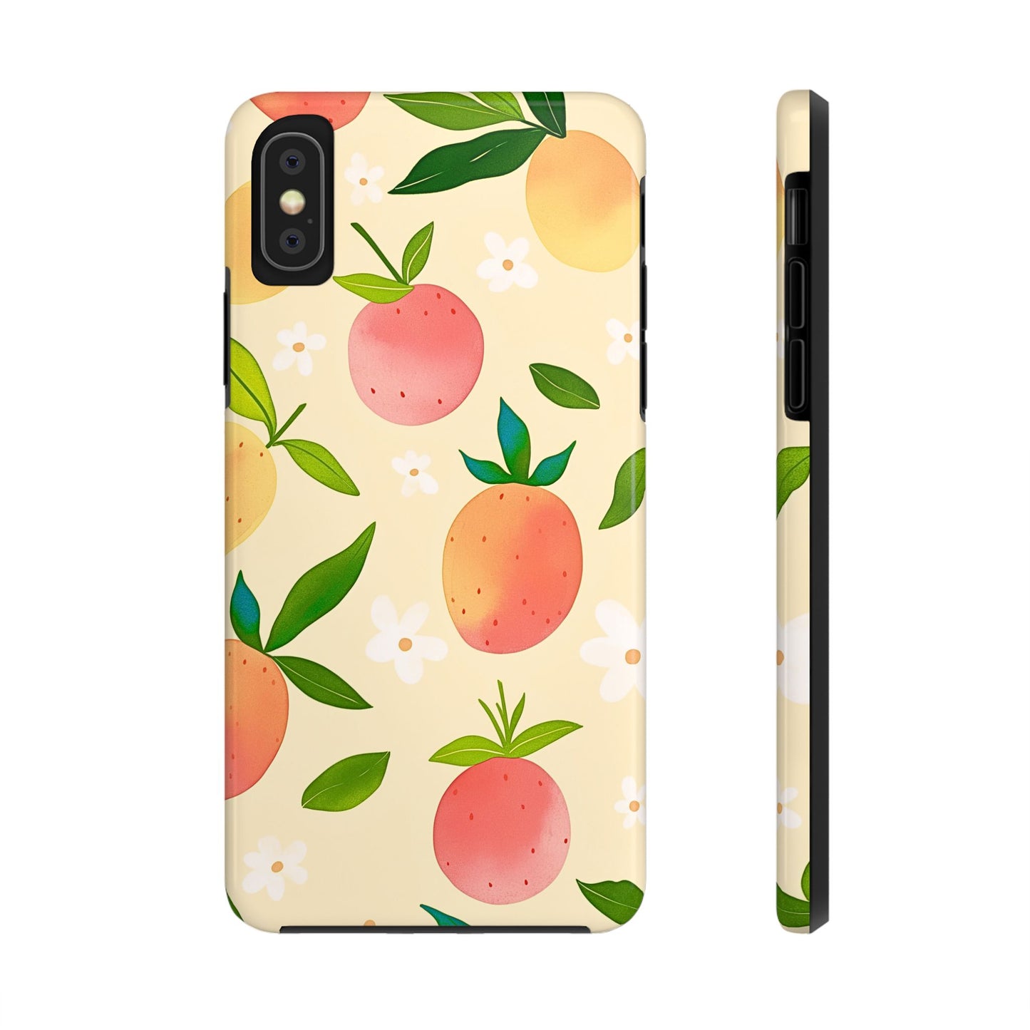 Mango Orange Fruit Pattern Tough Phone Case | Aesthetic