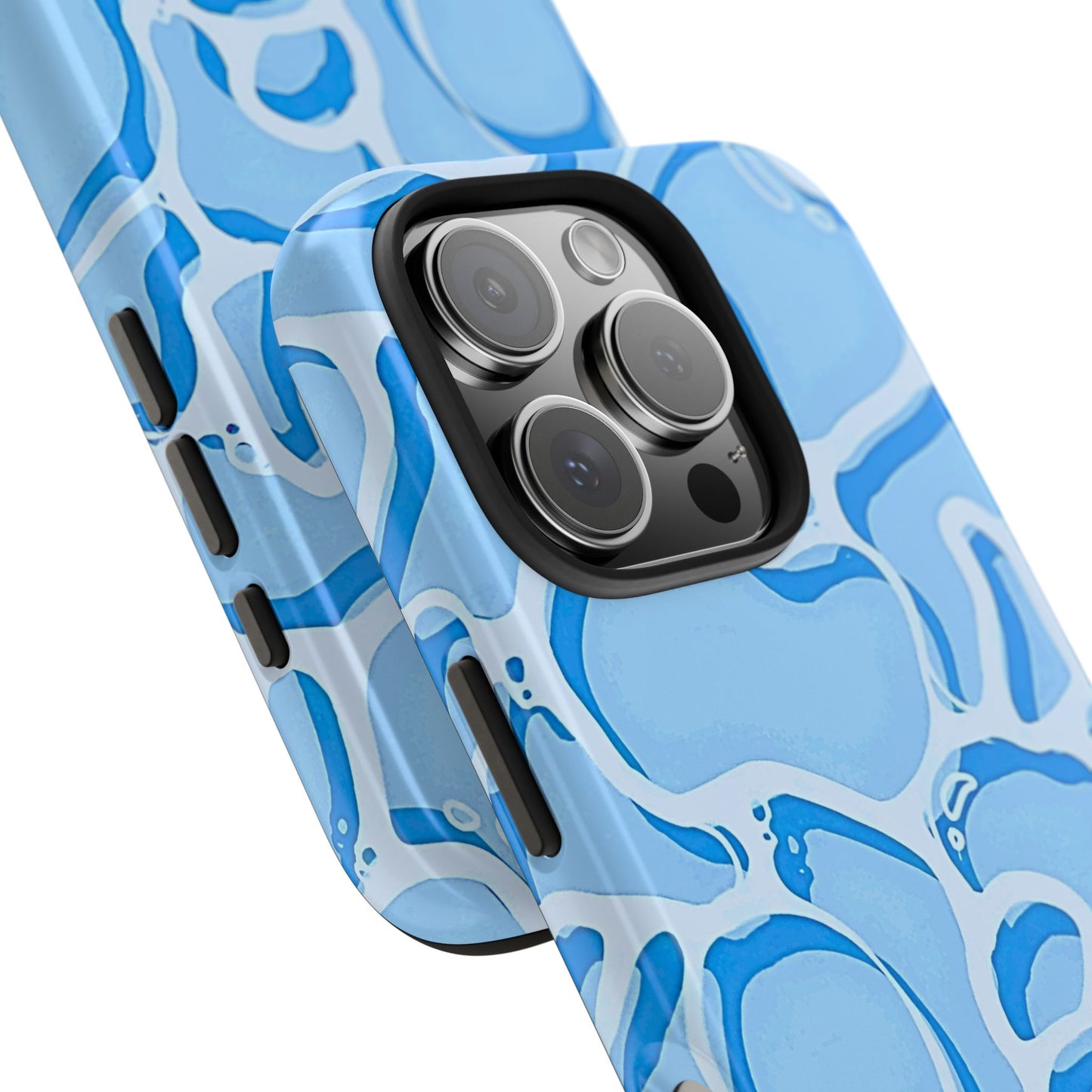 Funda resistente para teléfono con estampado de agua de piscina | Estética