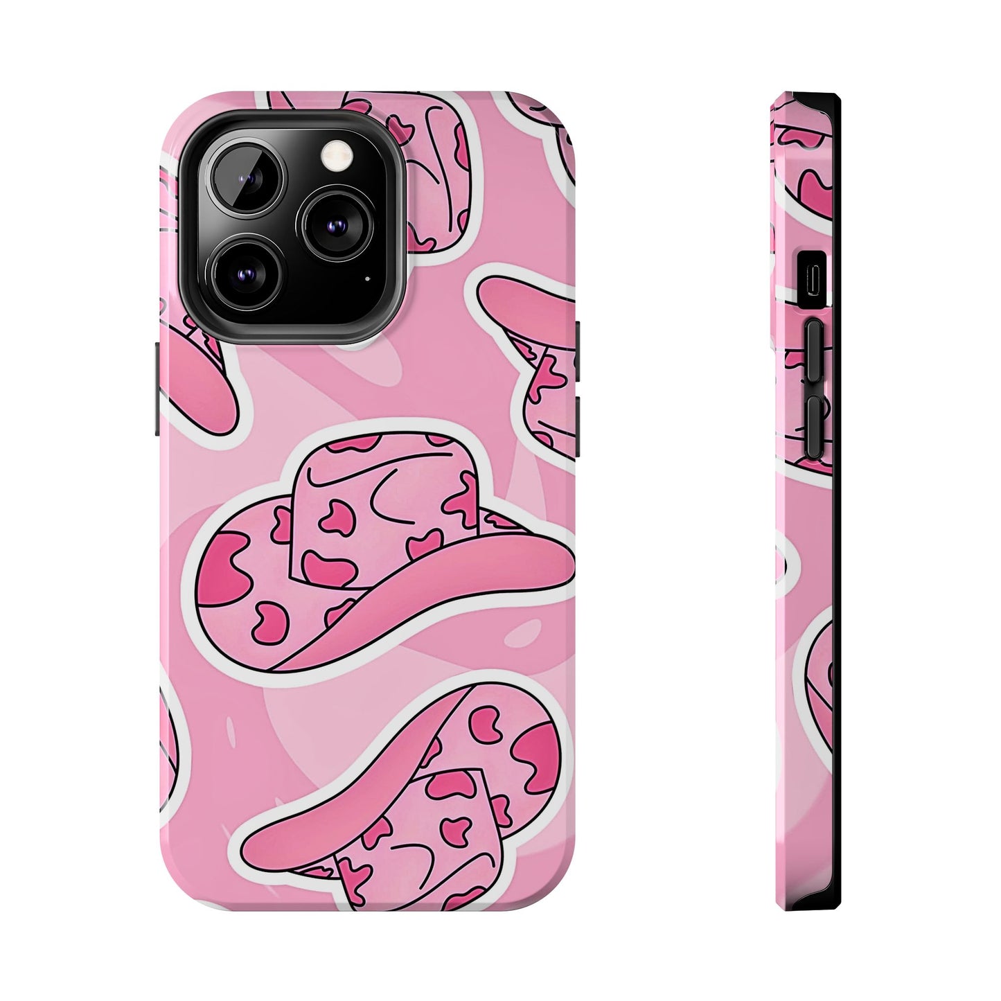 Pink Cowboy Hat Preppy Tough Phone Case | Aesthetic