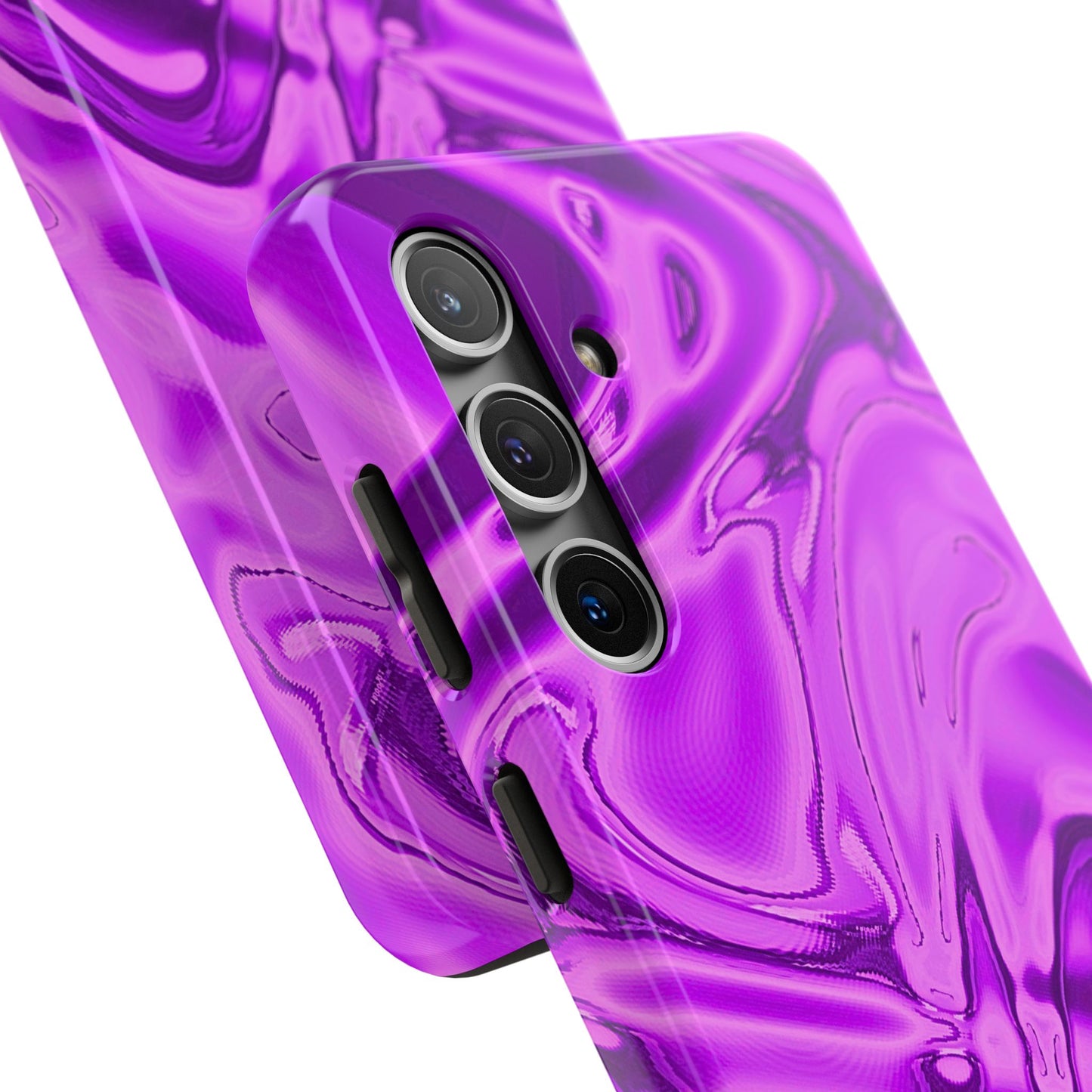 Liquid Metal Purple Tough Phone Case | Aesthetic