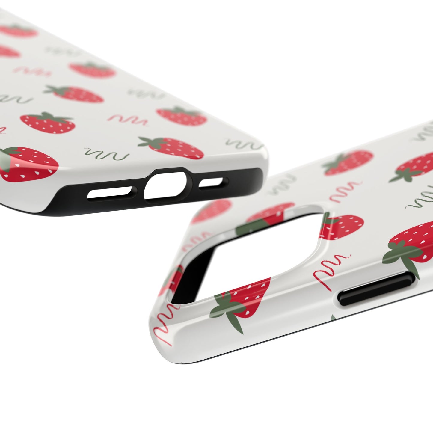 Strawberry Doodle Delight Tough Phone Case | Food