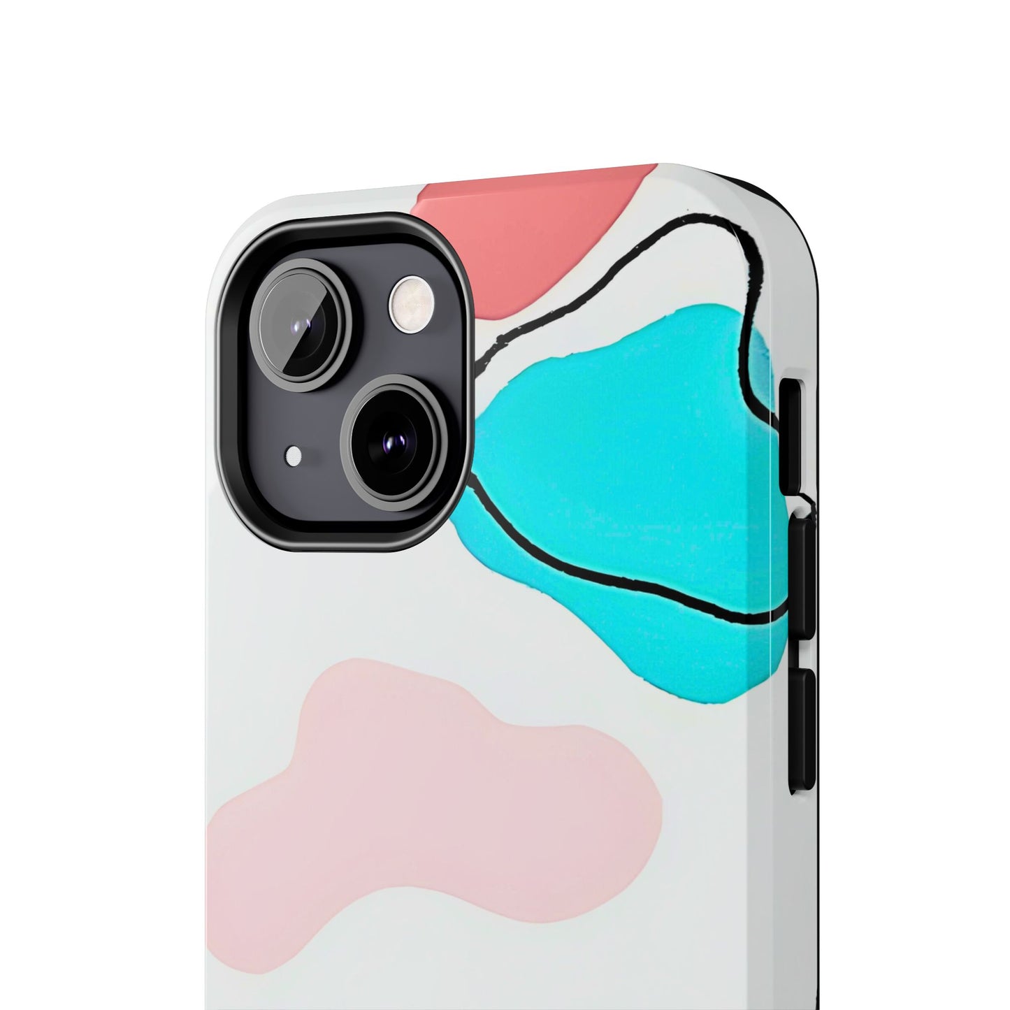 Abstract Shapes Preppy Pastel Style (Version 1) Tough Phone Case | Aesthetic