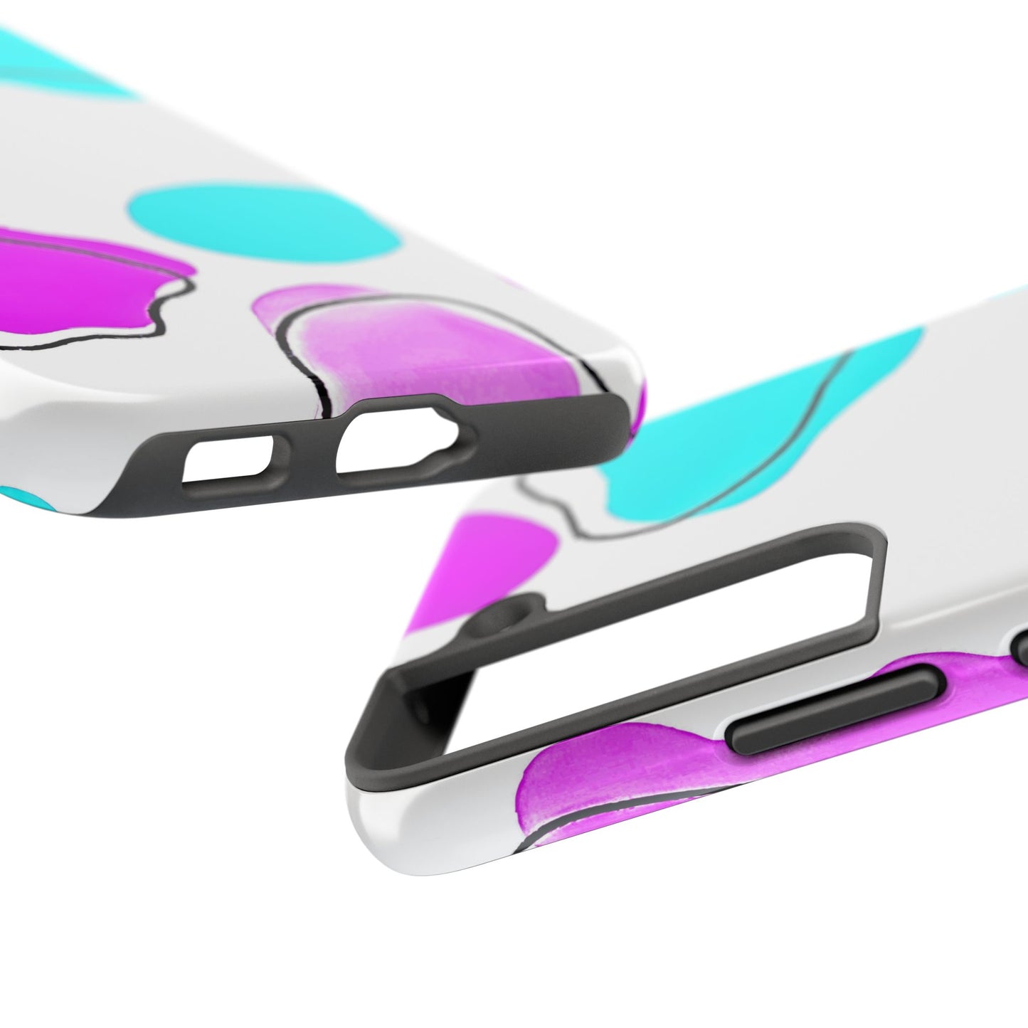 Abstract Shapes Preppy Pastel Style (Version 2) Tough Phone Case | Aesthetic