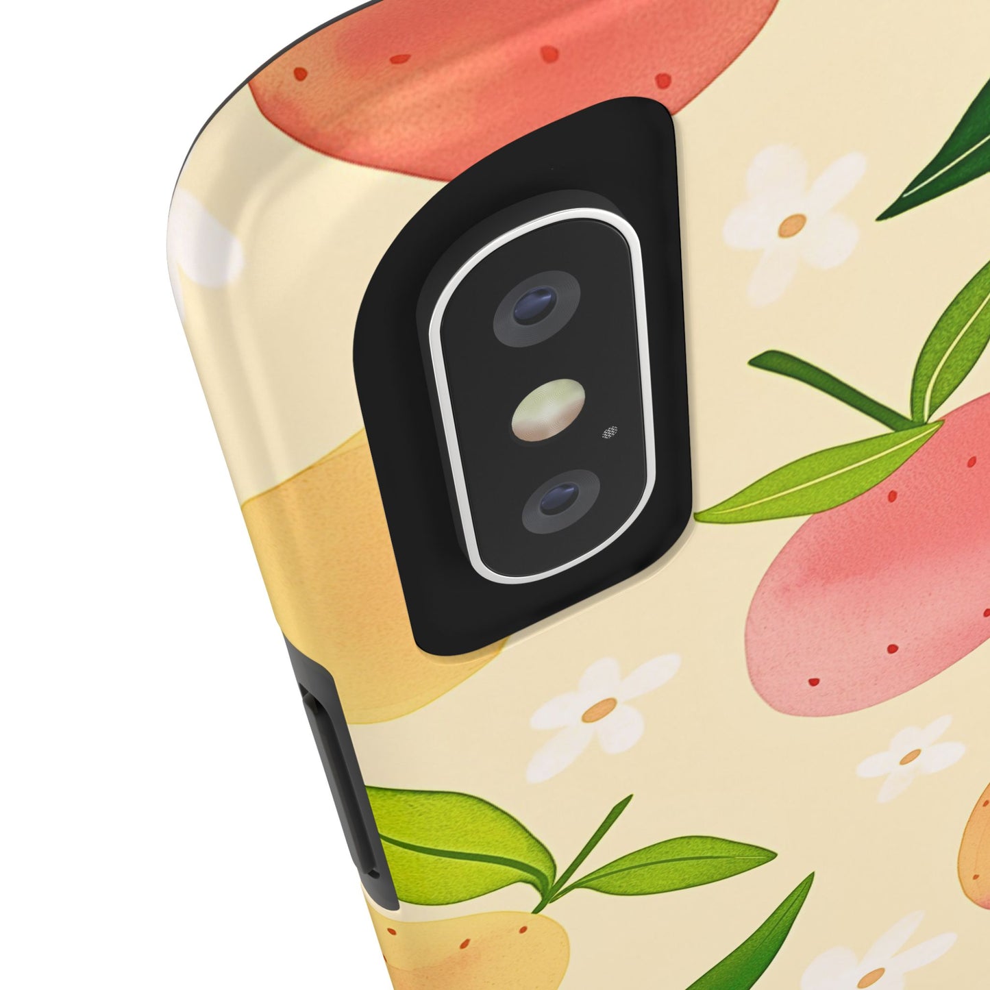 Mango Orange Fruit Pattern Tough Phone Case | Aesthetic