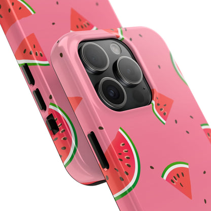 Pink and Red Gradient Watermelon Tough Phone Case | Food