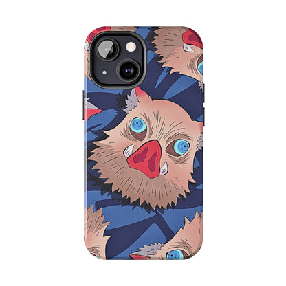 Inosuke Hashibira Head Pattern Tough Phone Case | Anime - Demon Slayer