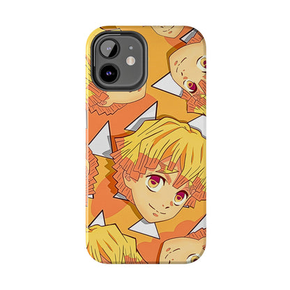 Zenitsu Agatsuma Haori Head Pattern Tough Phone Case | Anime - Demon Slayer