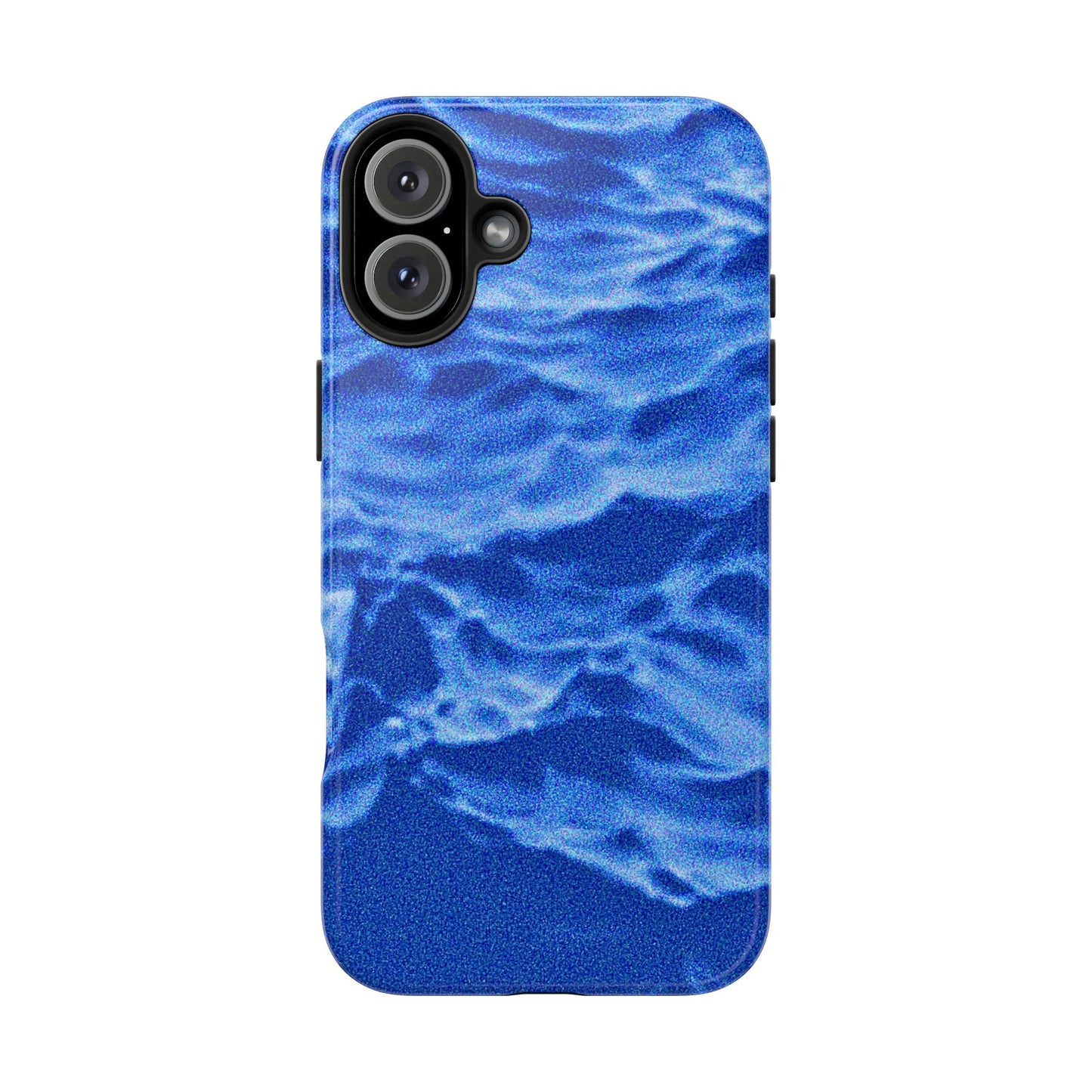 Funda resistente para teléfono azul oscuro con olas del océano borrosas | Estética