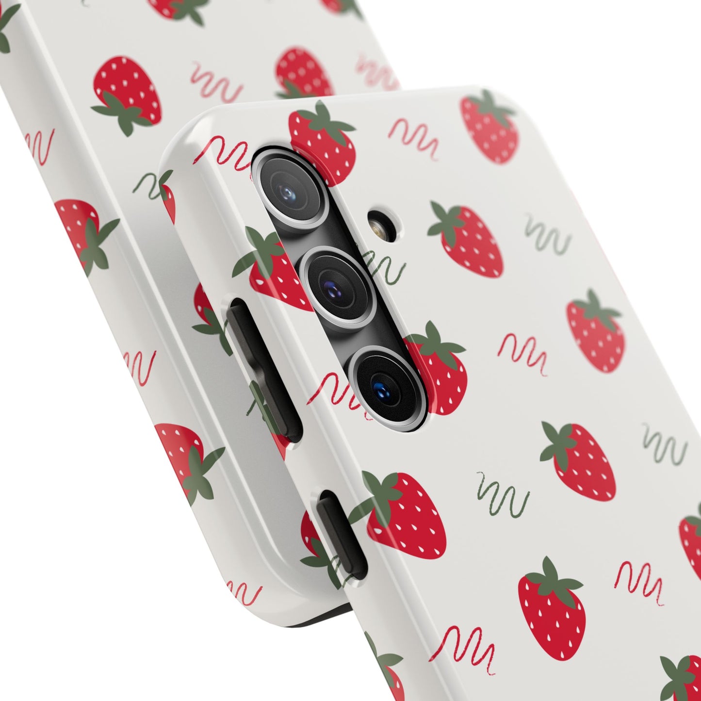Strawberry Doodle Delight Tough Phone Case | Food