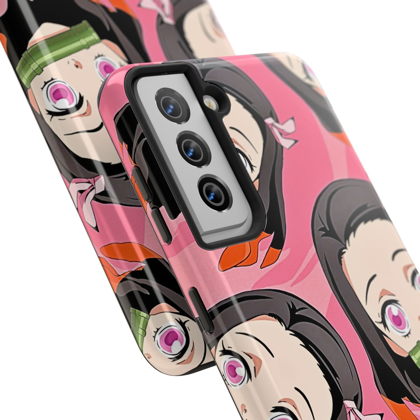 Nezuko Kamado Head Pattern Tough Phone Case | Anime - Demon Slayer