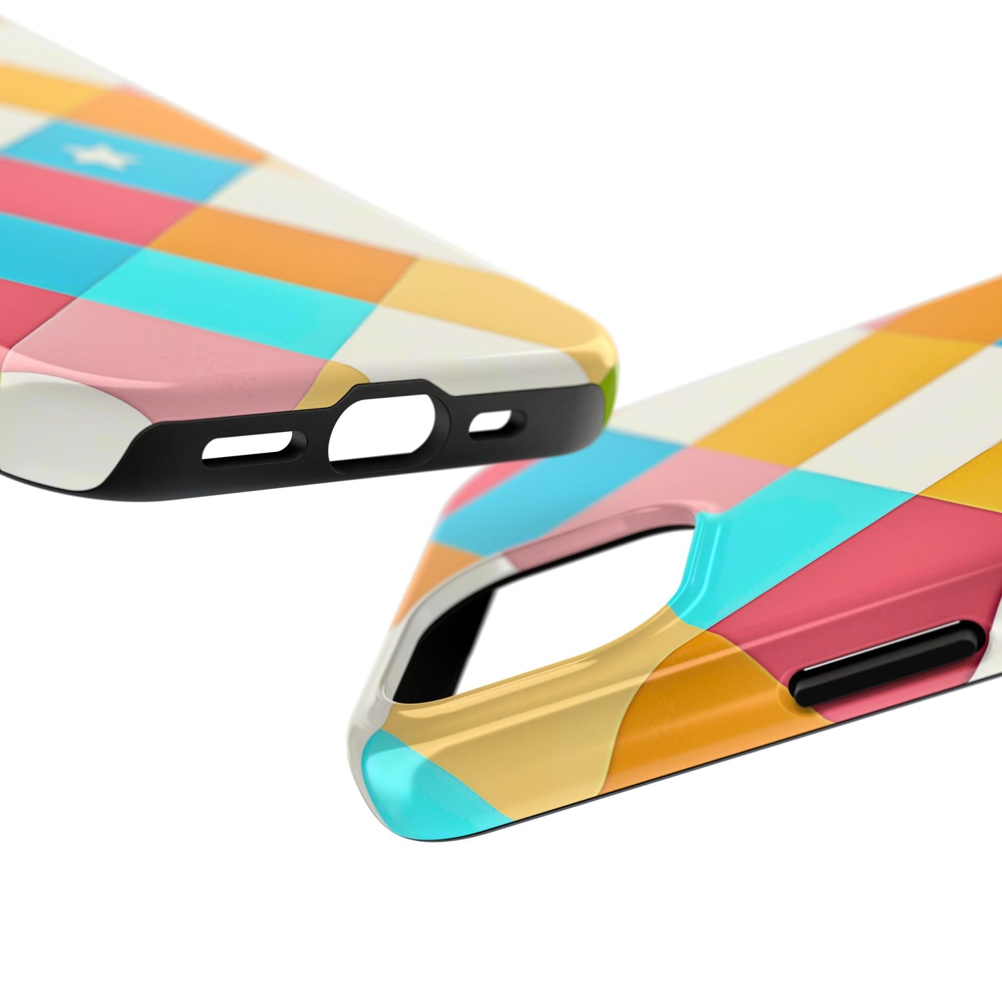 Vibrant Preppy Checkered Tough Phone Case | Aesthetic