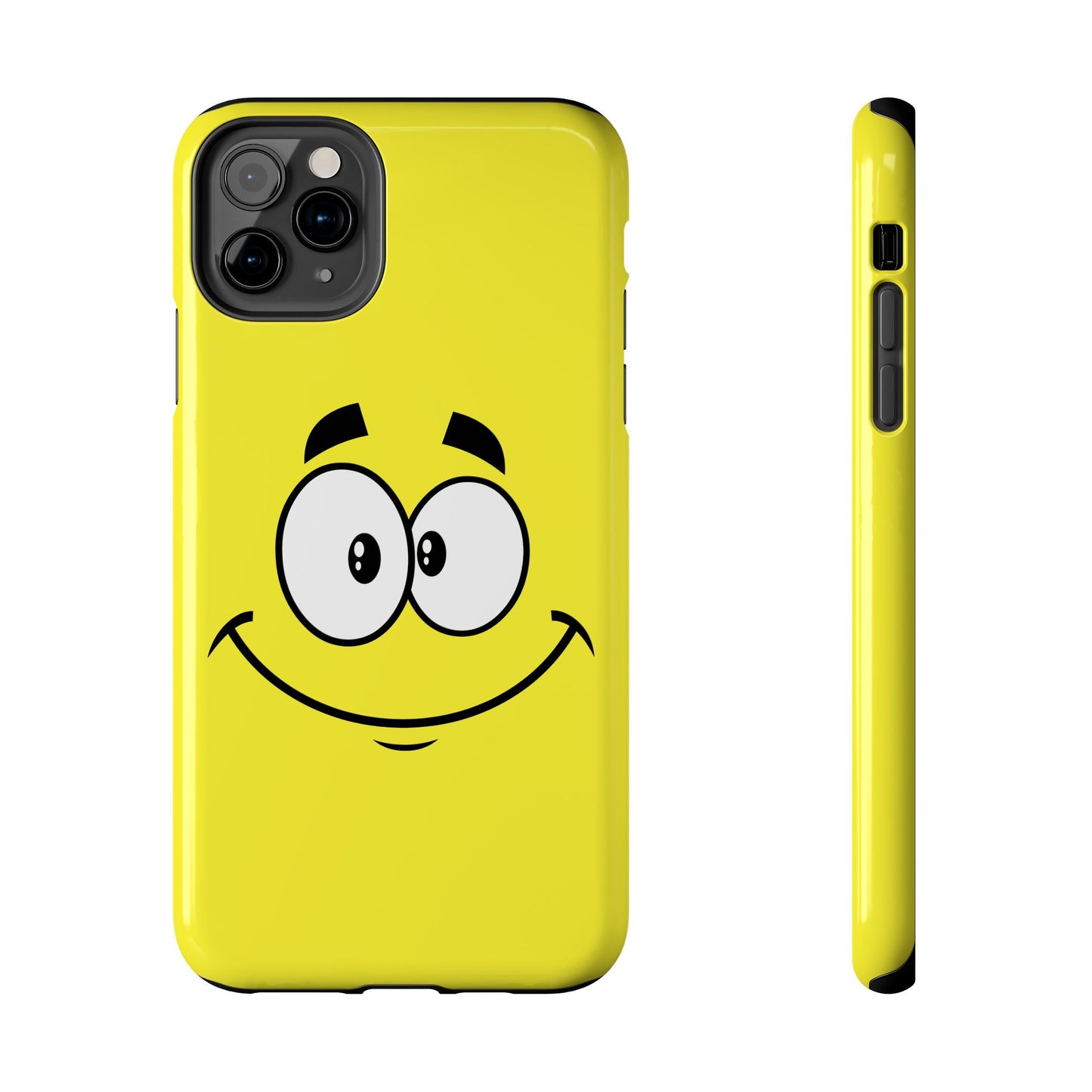 Smiley Happy Face Yellow Minimalist Cartoon Tough Phone Case | Funny