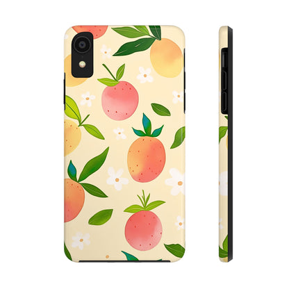 Mango Orange Fruit Pattern Tough Phone Case | Aesthetic