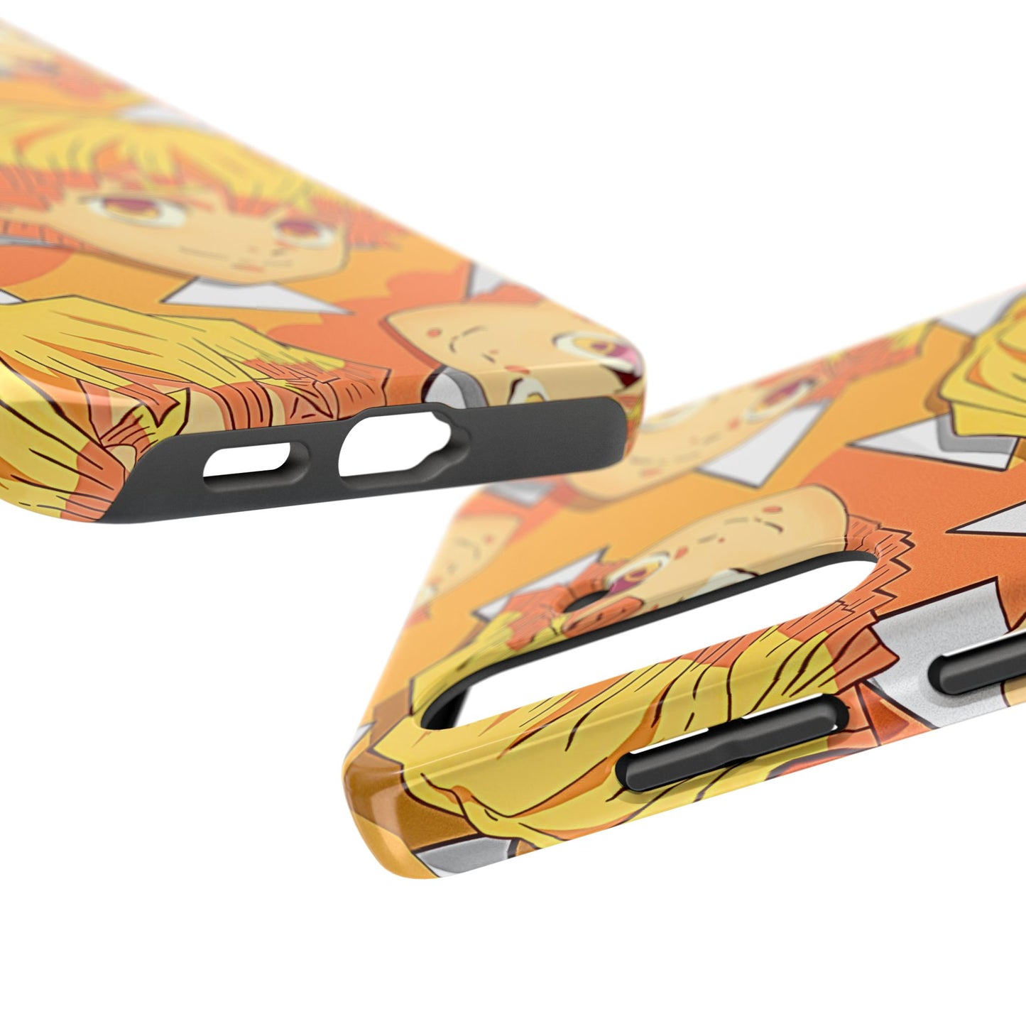 Zenitsu Agatsuma Haori Head Pattern Tough Phone Case | Anime - Demon Slayer