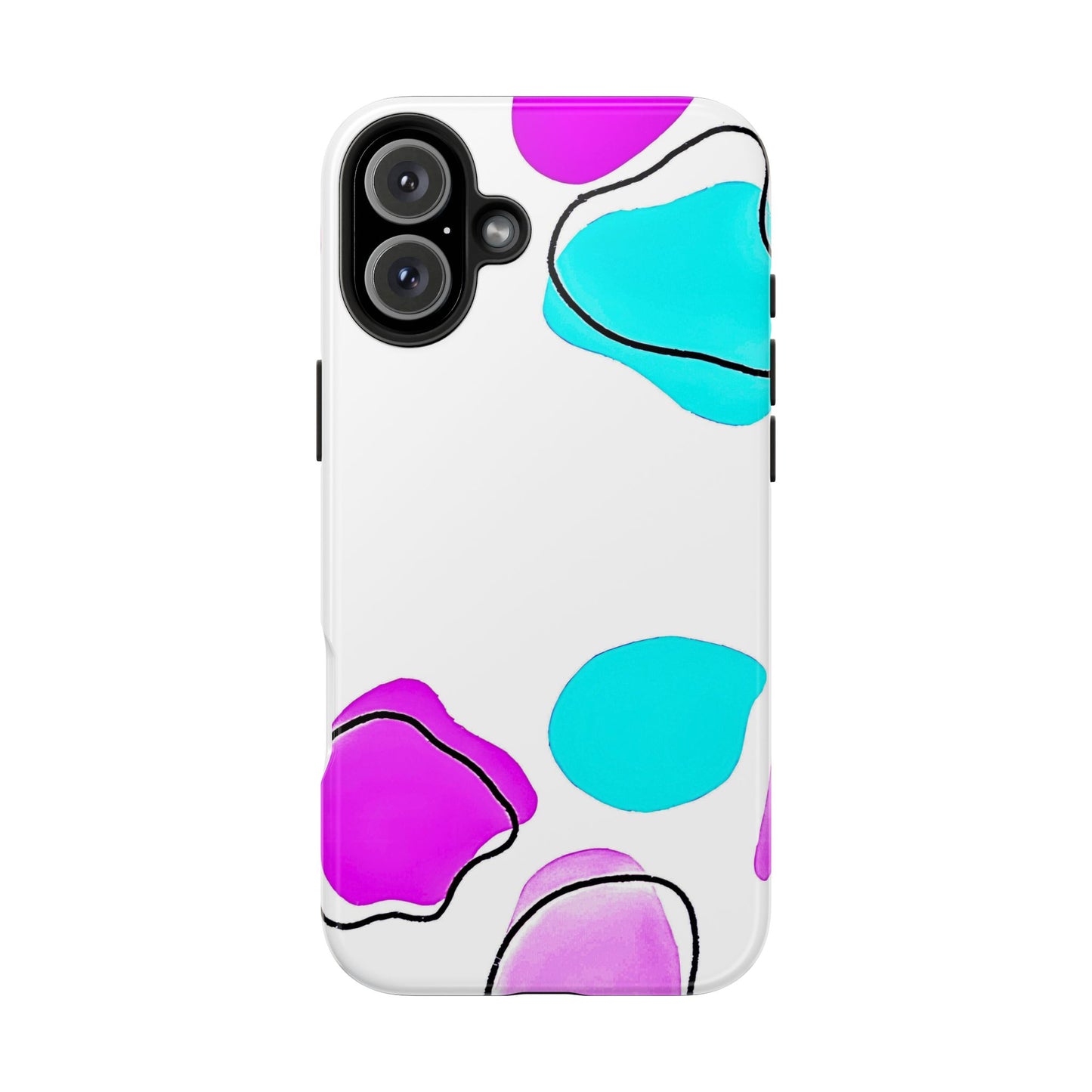 Abstract Shapes Preppy Pastel Style (Version 2) Tough Phone Case | Aesthetic