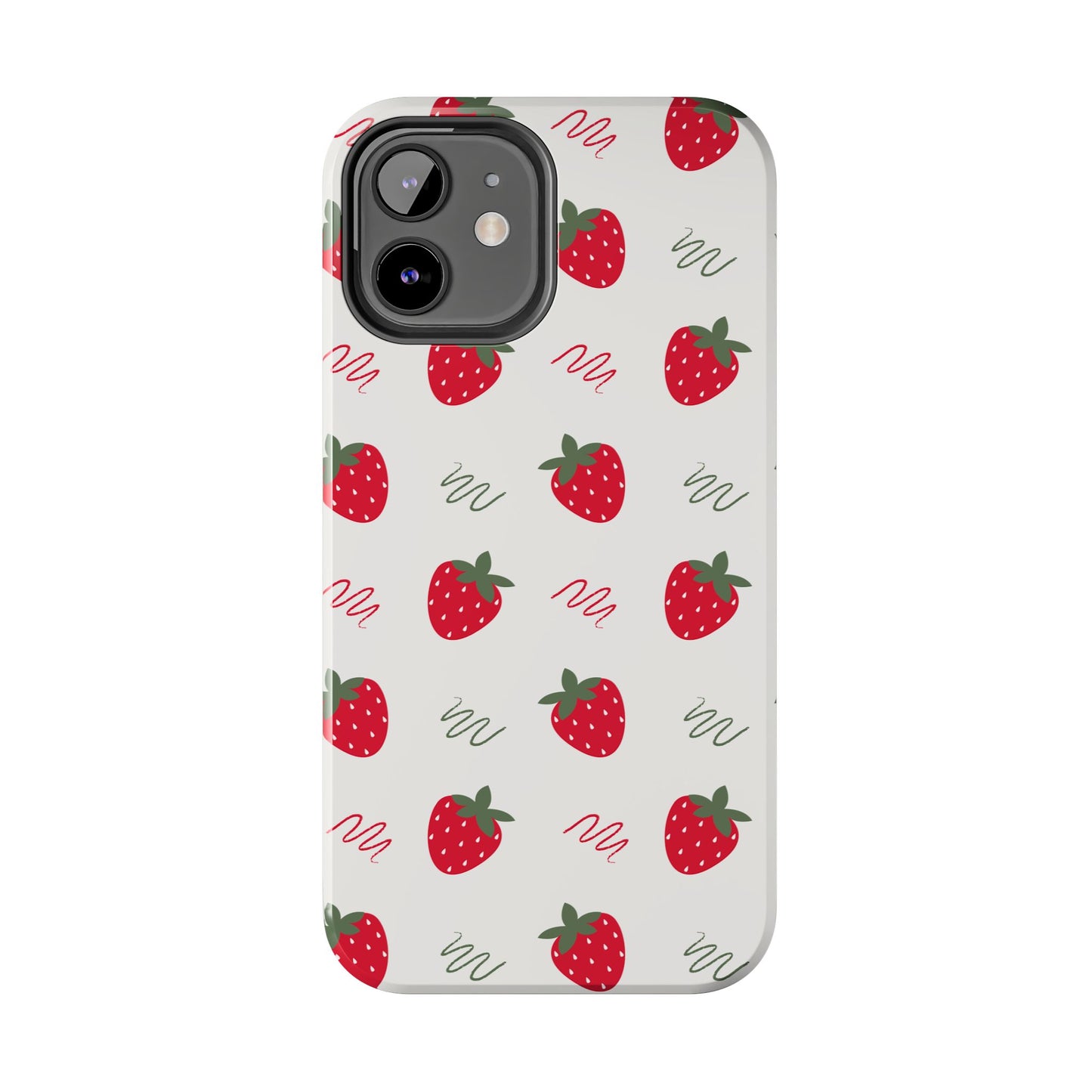 Strawberry Doodle Delight Tough Phone Case | Food