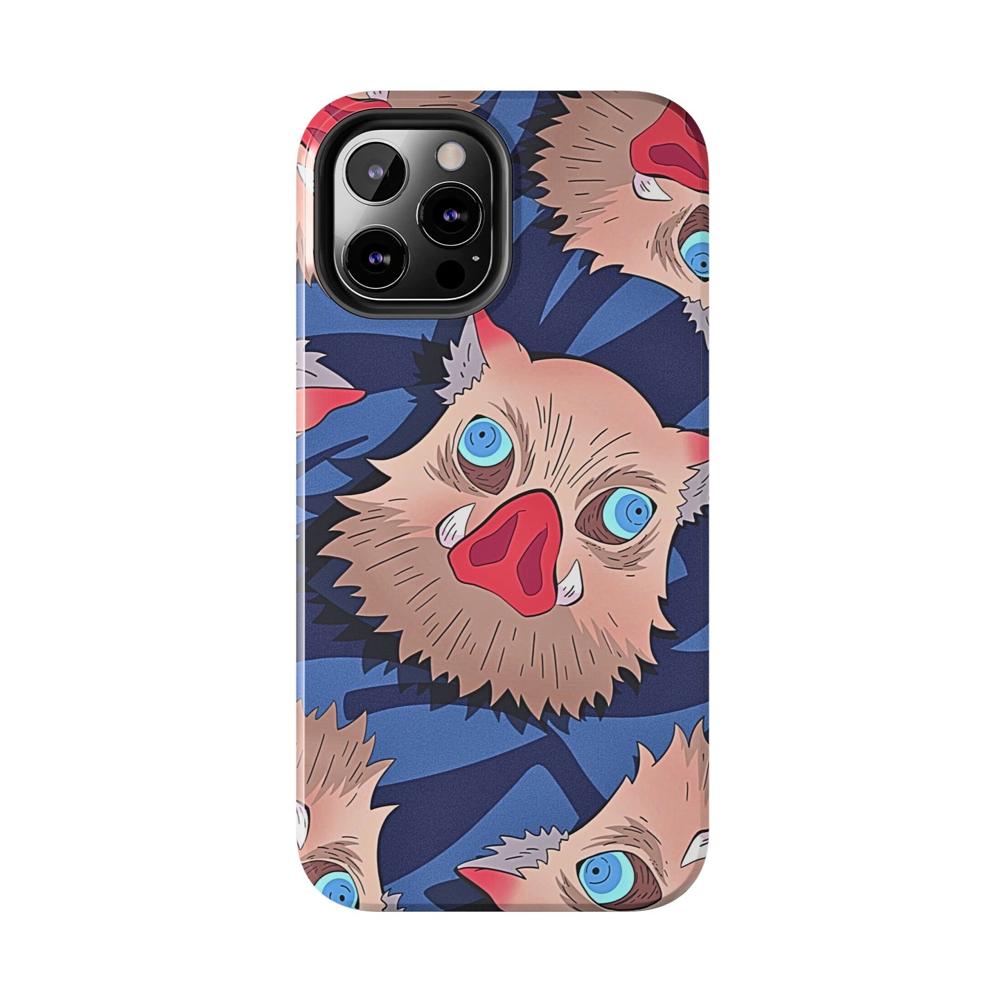 Inosuke Hashibira Head Pattern Tough Phone Case | Anime - Demon Slayer
