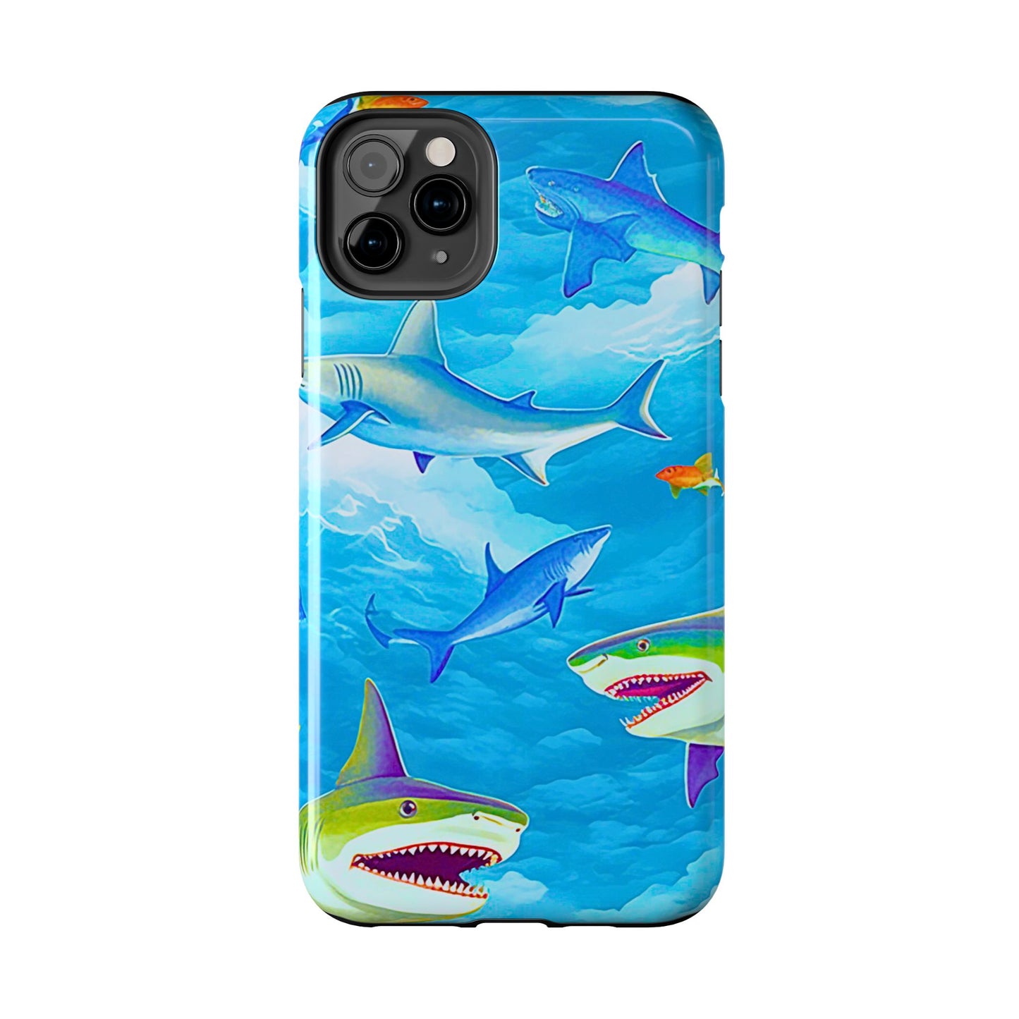 Sharks in the Sky Pattern Style Tough Phone Case | Animals