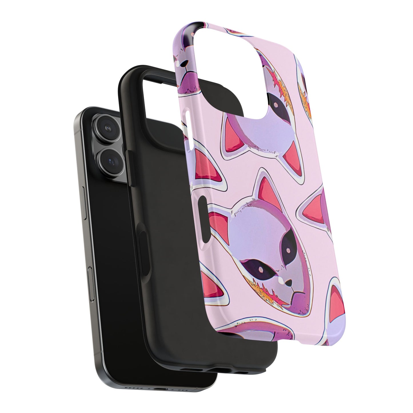 Sabito Fox Mask Pattern Tough Phone Case | Anime - Demon Slayer