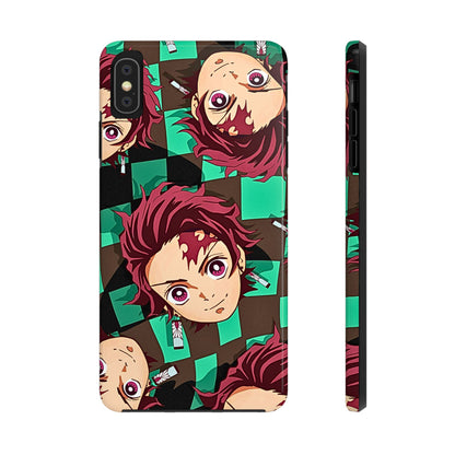 Tanjiro Kamado Head Pattern Tough Phone Case | Anime - Demon Slayer