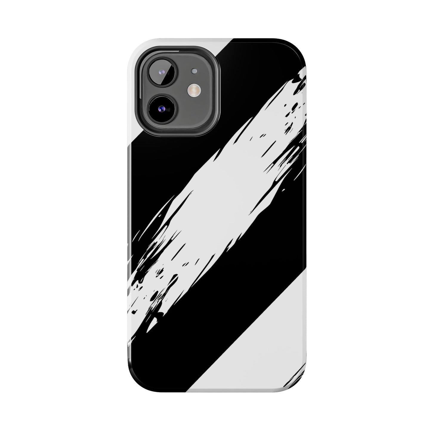 Funda/cubierta resistente para teléfono con rayas diagonales en blanco roto | Estética